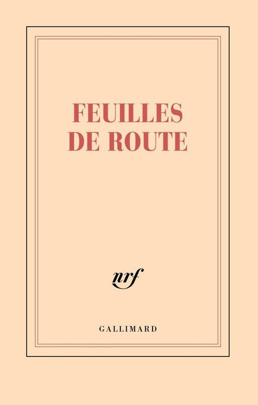 GALLIMARD Carnet Ligne "Feuilles De Route"