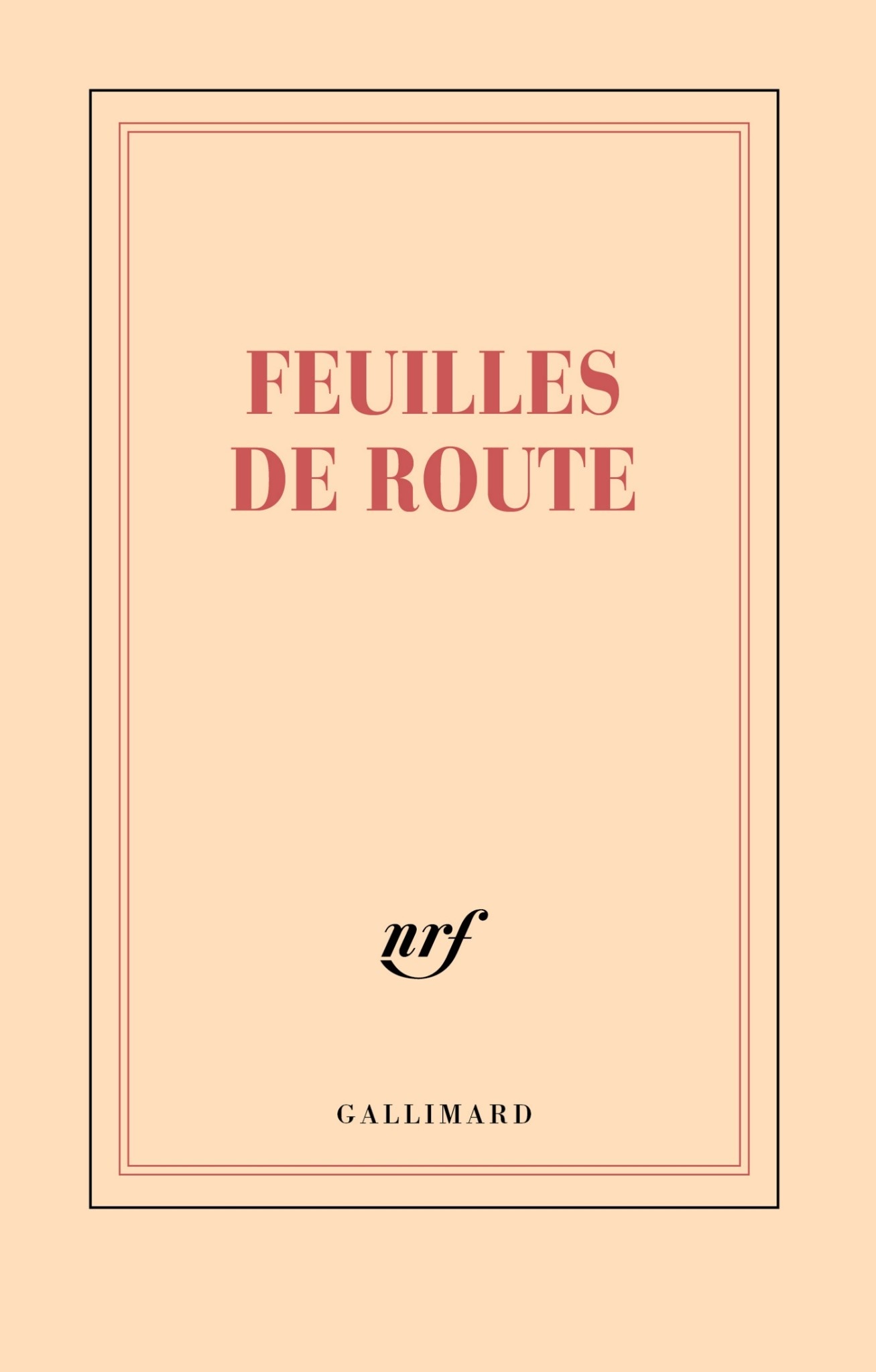 GALLIMARD Carnet - Feuilles de route