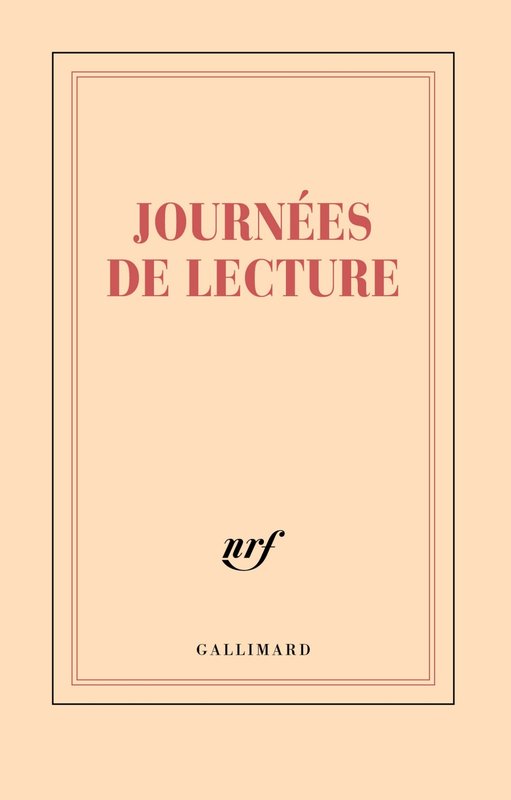 GALLIMARD Carnet Ligne "Journees De Lecture"