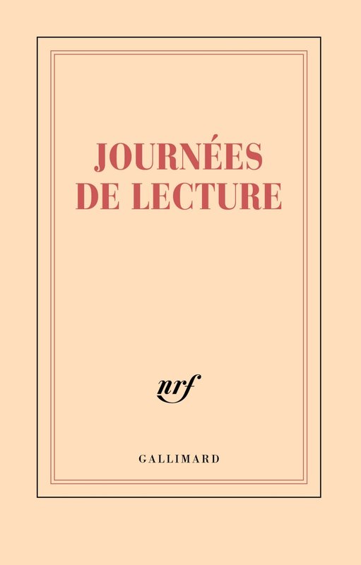 GALLIMARD Carnet Ligne "Journees De Lecture