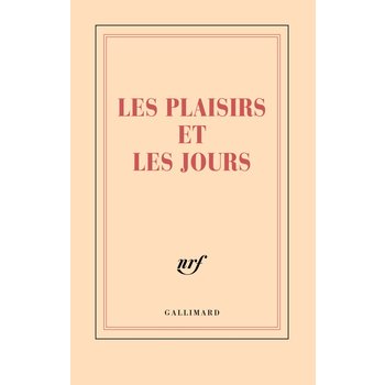 GALLIMARD Carnet Ligne "Les Plaisirs Et Les Jours"