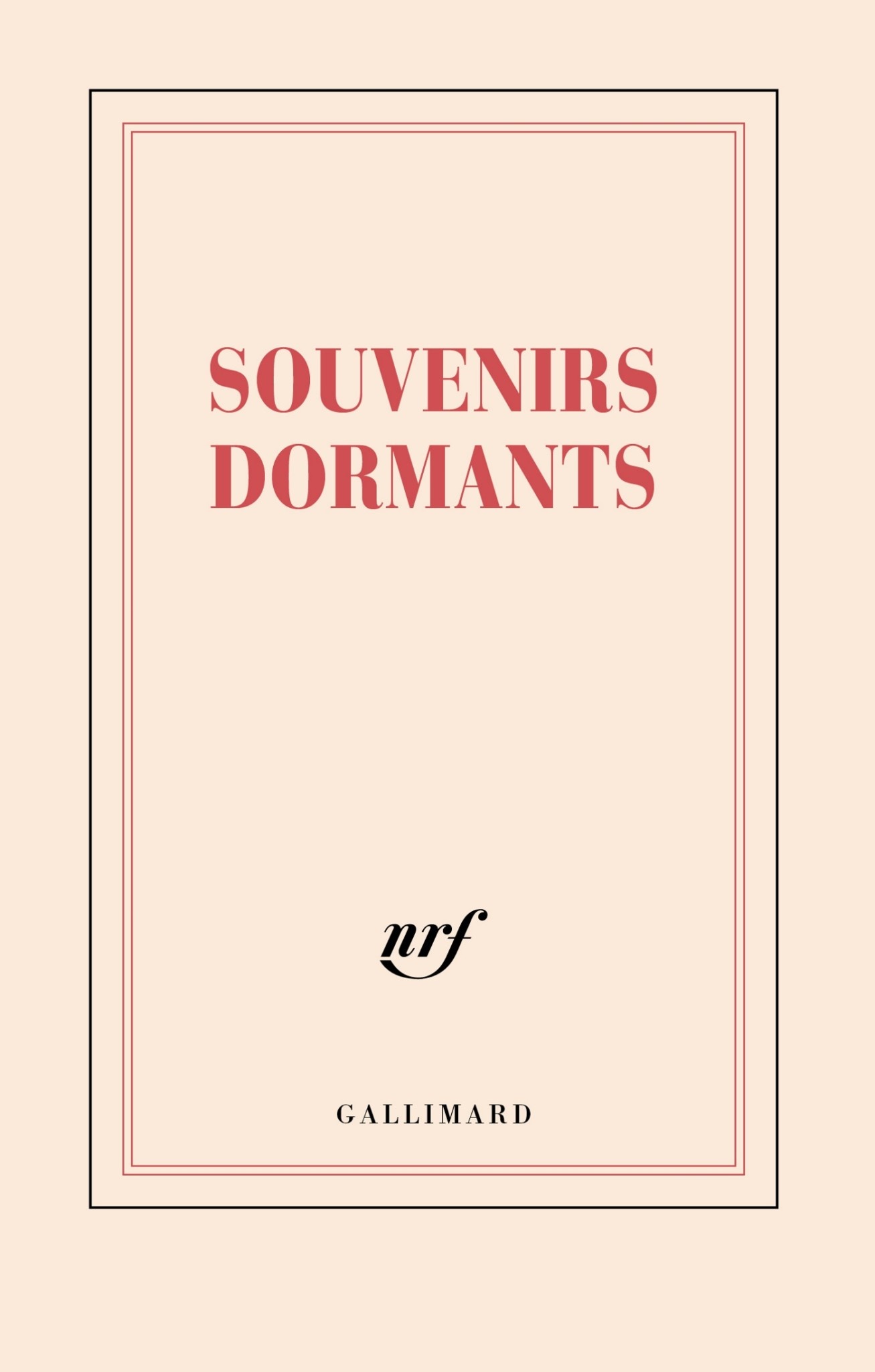 GALLIMARD Carnet - Souvenirs dormants