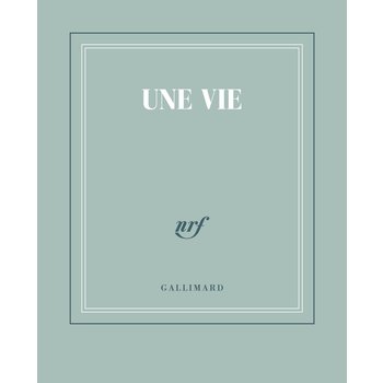 GALLIMARD Carnet Poche Bleu Gris Ligne "Une Vie"