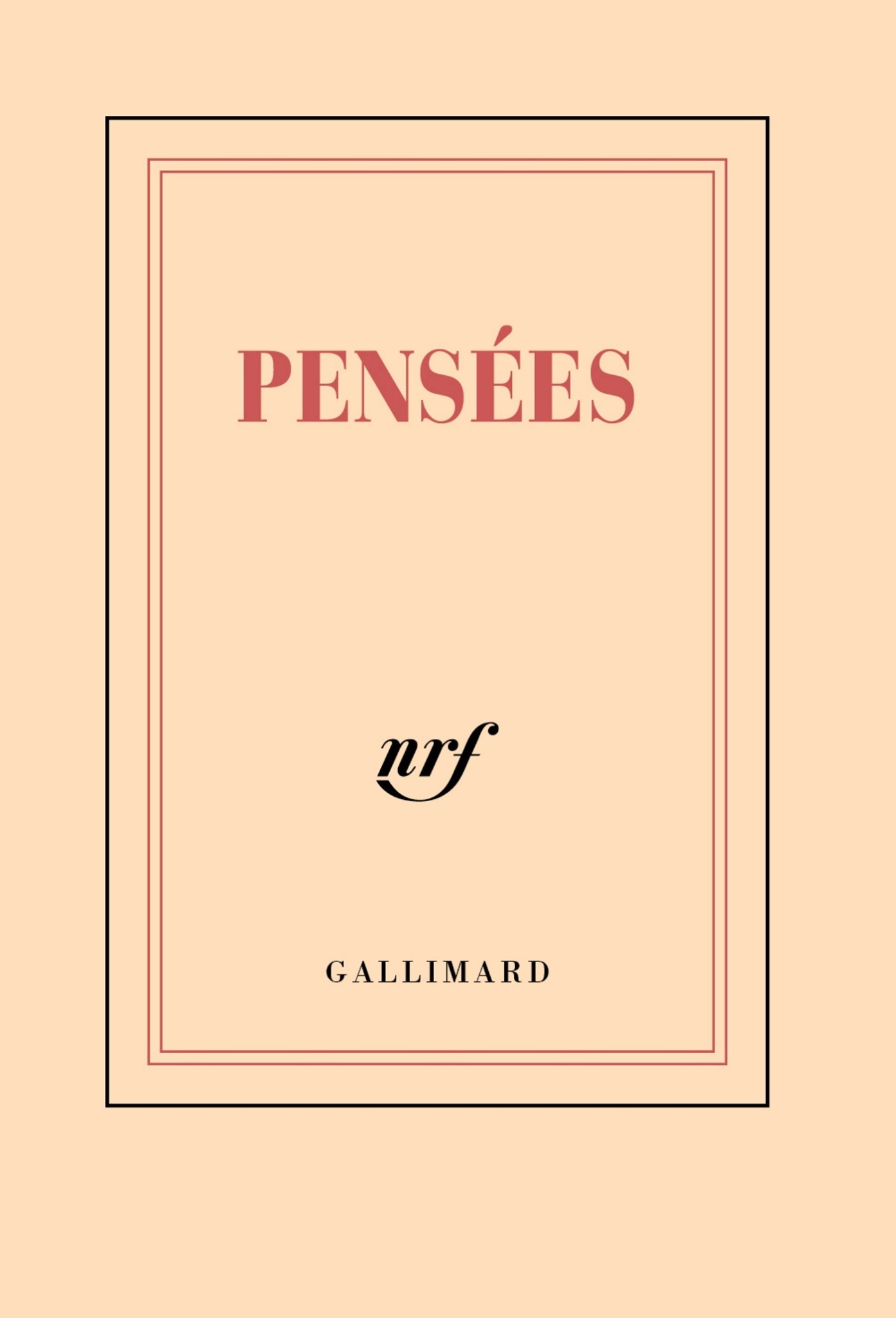 GALLIMARD Carnet poche - Pensées
