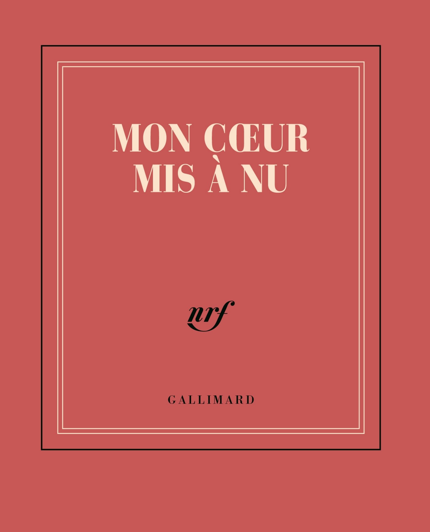 GALLIMARD Carnet poche couleur - Mon cœur mis à nu
