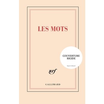 GALLIMARD Carnet Rigide Ligné "Les Mots"