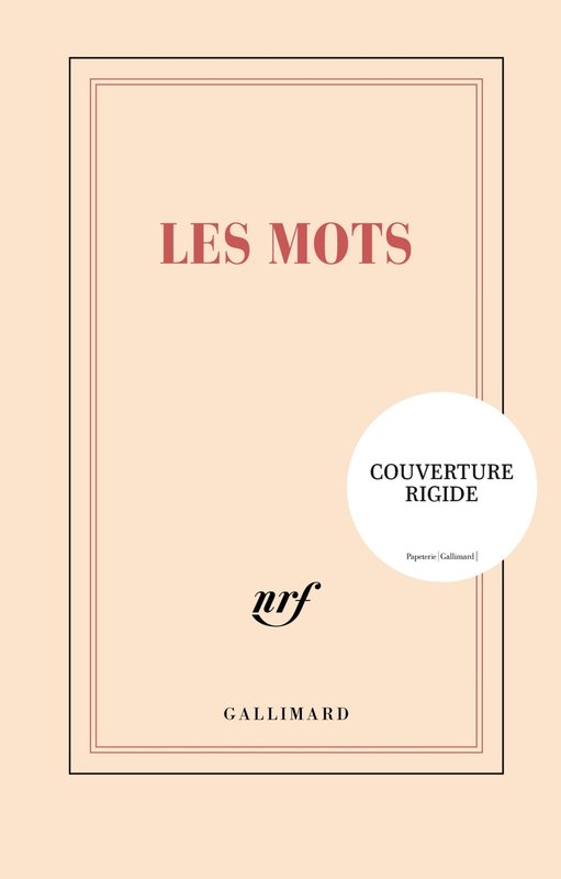 GALLIMARD Carnet Rigide Ligné "Les Mots"