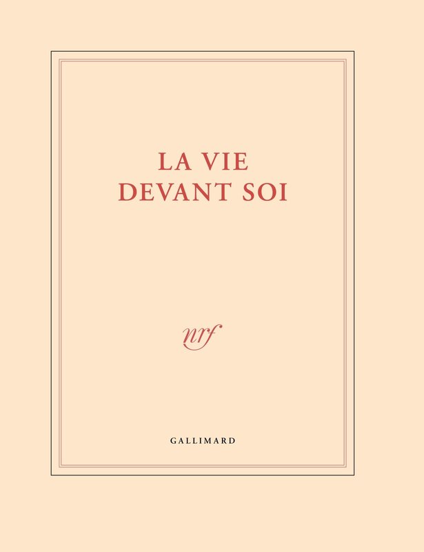 GALLIMARD Grand Cahier "La Vie Devant Soi"