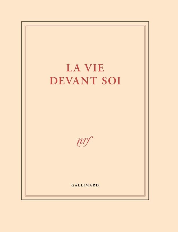 GALLIMARD Grand Cahier pages blanches "La Vie Devant Soi"