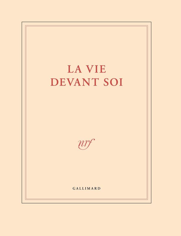 GALLIMARD Large Notebook "La Vie Devant Soi