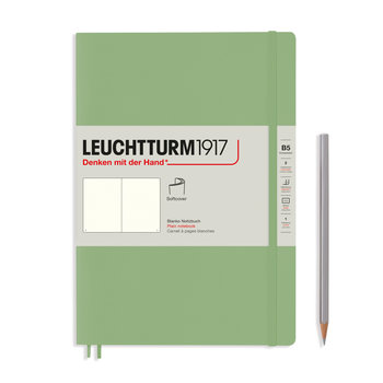 LEUCHTTURM Carnet Sauge, Couverture souple, Composition (B5), 123 p., blanc