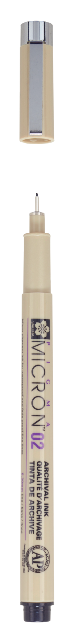 SAKURA Feutre Pigma Micron 02 Noir - 0,30 mm