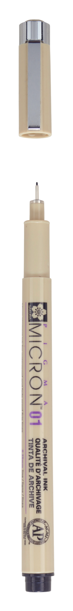 SAKURA Feutre Pigma Micron 01 Noir - 0,25 mm