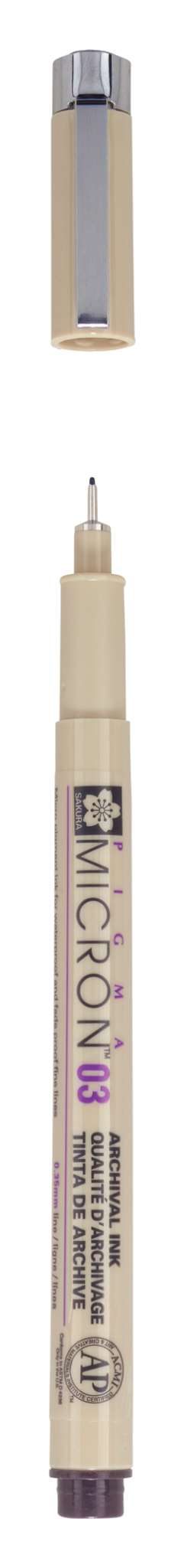 SAKURA Feutre Pigma Micron 03 Noir - 0,35 mm