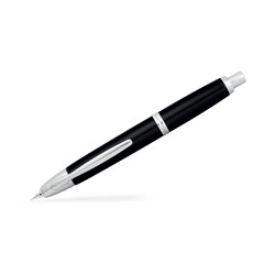 PILOT Capless Rhodié - Noir - Plume Moyenne - En Coffret