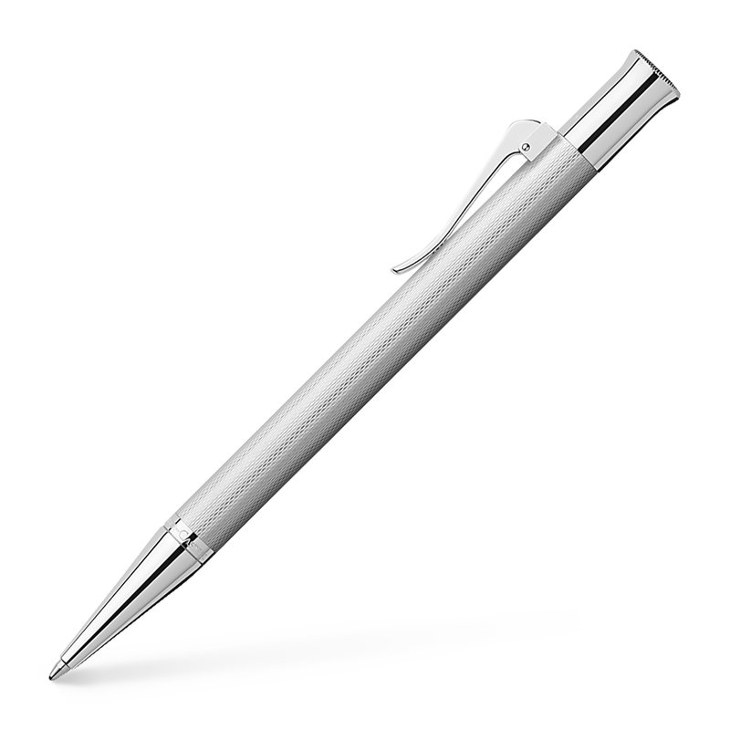 FABER CASTELL Guilloché ballpoint pen, rhodium plated