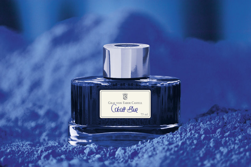 FABER CASTELL Flacon d’encre « Bleu cobalt » 75 ml