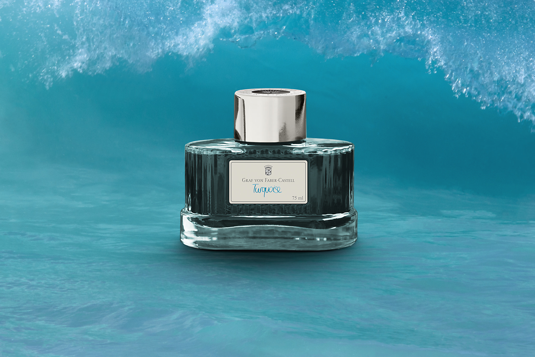 FABER CASTELL Flacon d’encre « Turquoise » 75 ml