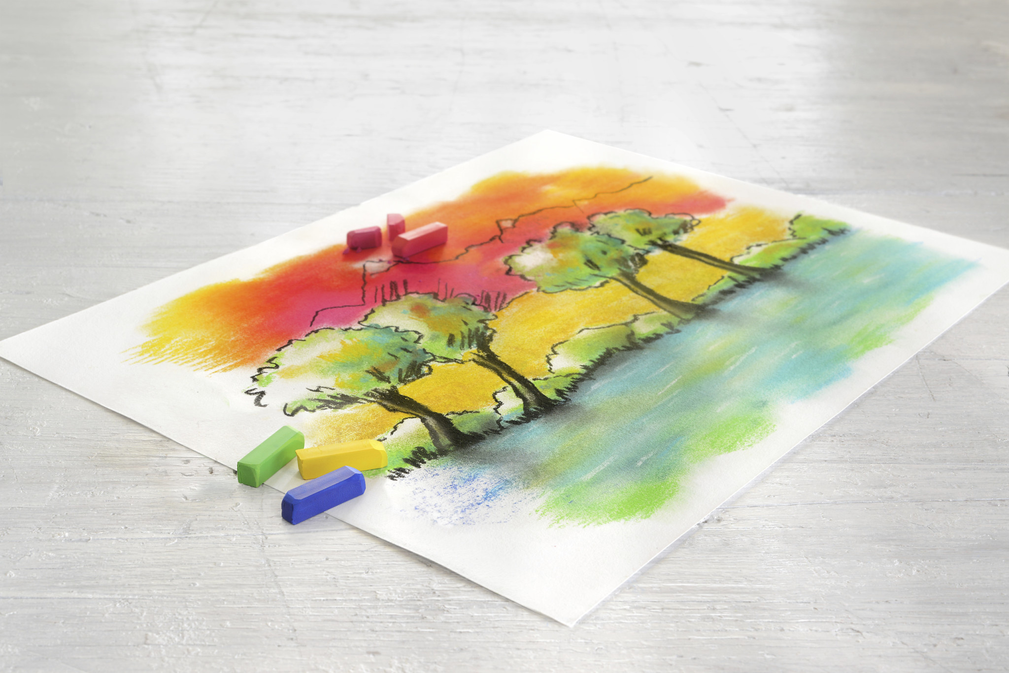 FABER CASTELL Demi pastel tendre boîte carton 24x