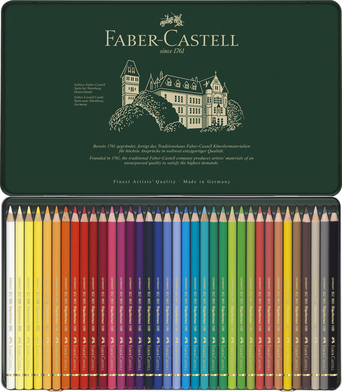 FABER CASTELL Cray. Polychromos Boîte Métal 36X