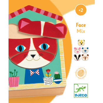 DJECO Puzzles bois Face-mix