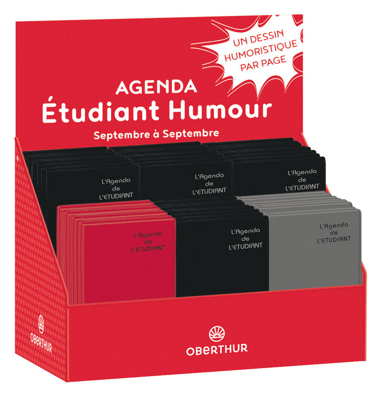 Agenda Scolaire 1 Jour Par Page De L Etudiant Humour 13x19cm Couleurs Aleatoires Papeterie Michel