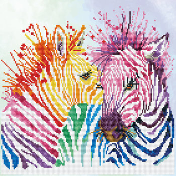 DIAMOND DOTZ Diamond Dotz Rainbow Zebras (Zèbres)