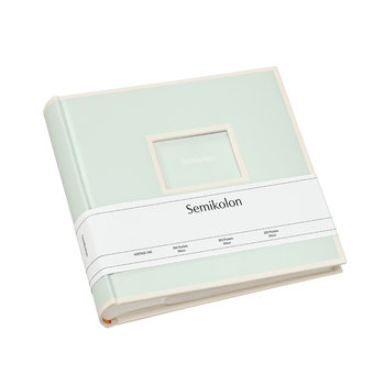 SEMIKOLON Album photos 200 Pochettes Vert mousse pages crème 23 x 22,3 cm