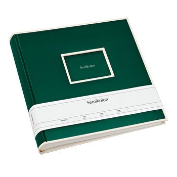 SEMIKOLON Album photos Jumbo Vert Mousse pages crème 30x30cm