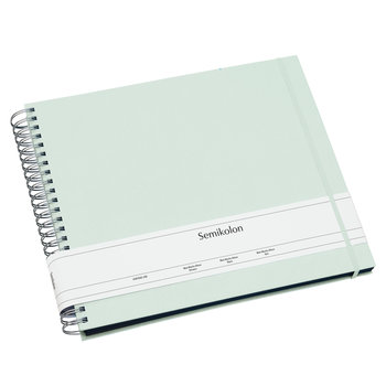 SEMIKOLON Album photos spiralé Maxi Mucho Vert mousse pages noires 34,5x30cm