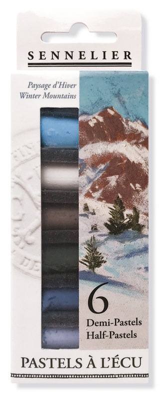 SENNELIER Etui 6 1/2 pastels Ecu Paysage d'Hiver