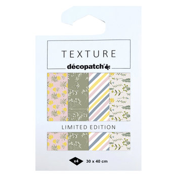 DECOPATCH Assortiment 4 papiers foil Immortelle 2024