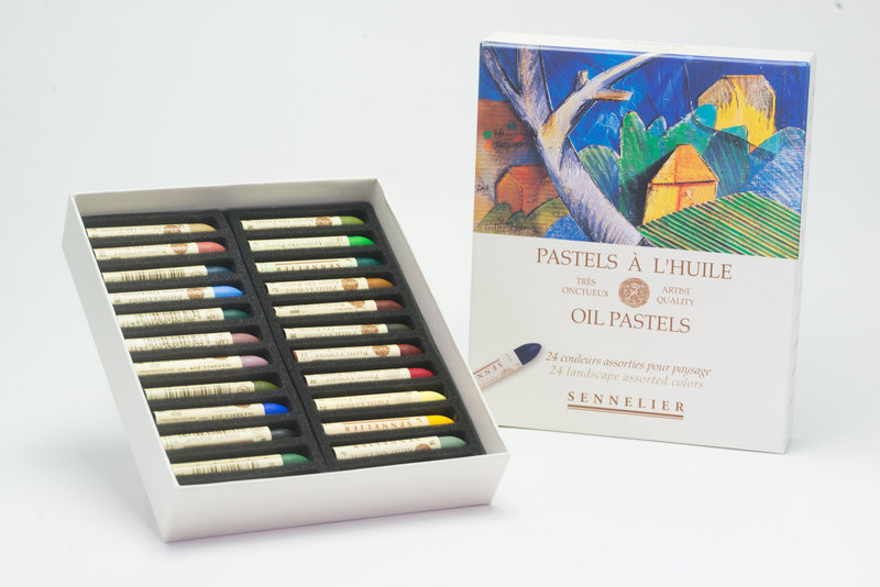 SENNELIER Boîte carton Pastel Huile Paysage 24 Pastels