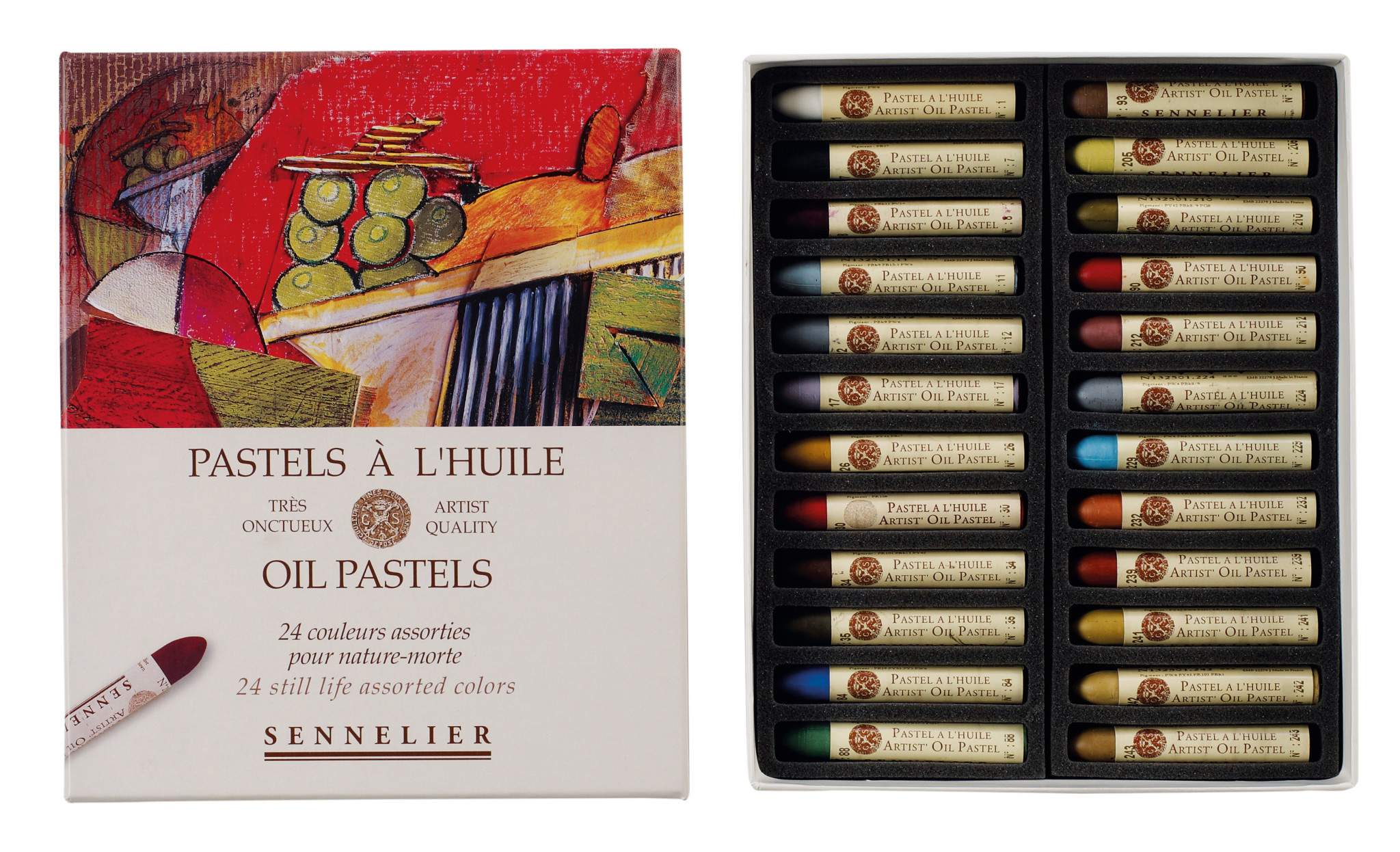 SENNELIER Boîte carton Pastel Huile Nature morte 24 Pastels