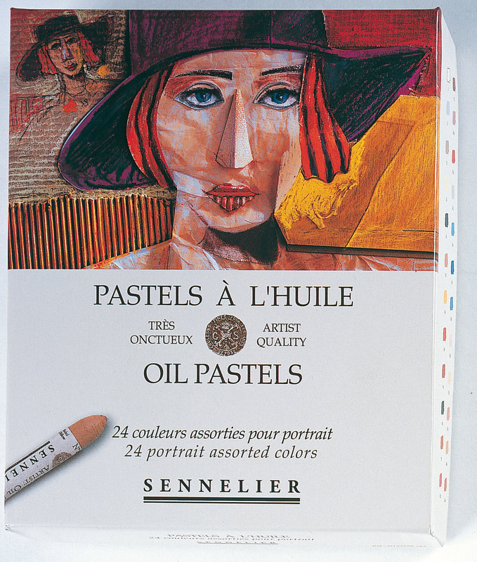 SENNELIER Cardboard box Pastel Oil Portrait 24 Pastels