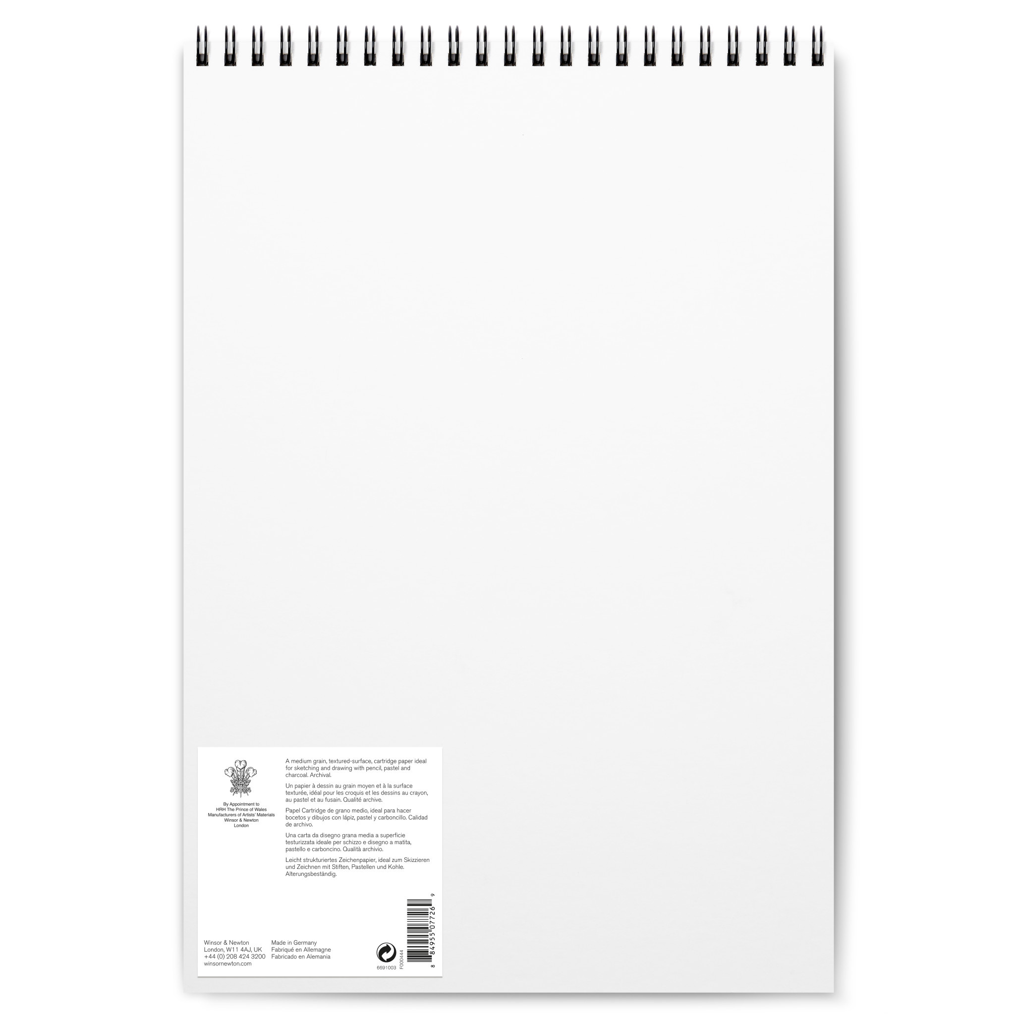 WINSOR & NEWTON Papier dessin bloc spirale grain fin 150g A3 25 feuilles