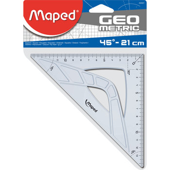 DUPLI K  EQUERRE MAPED GEOMETRIC 45º HYPOTENUSE 26CM PLASTIQUE