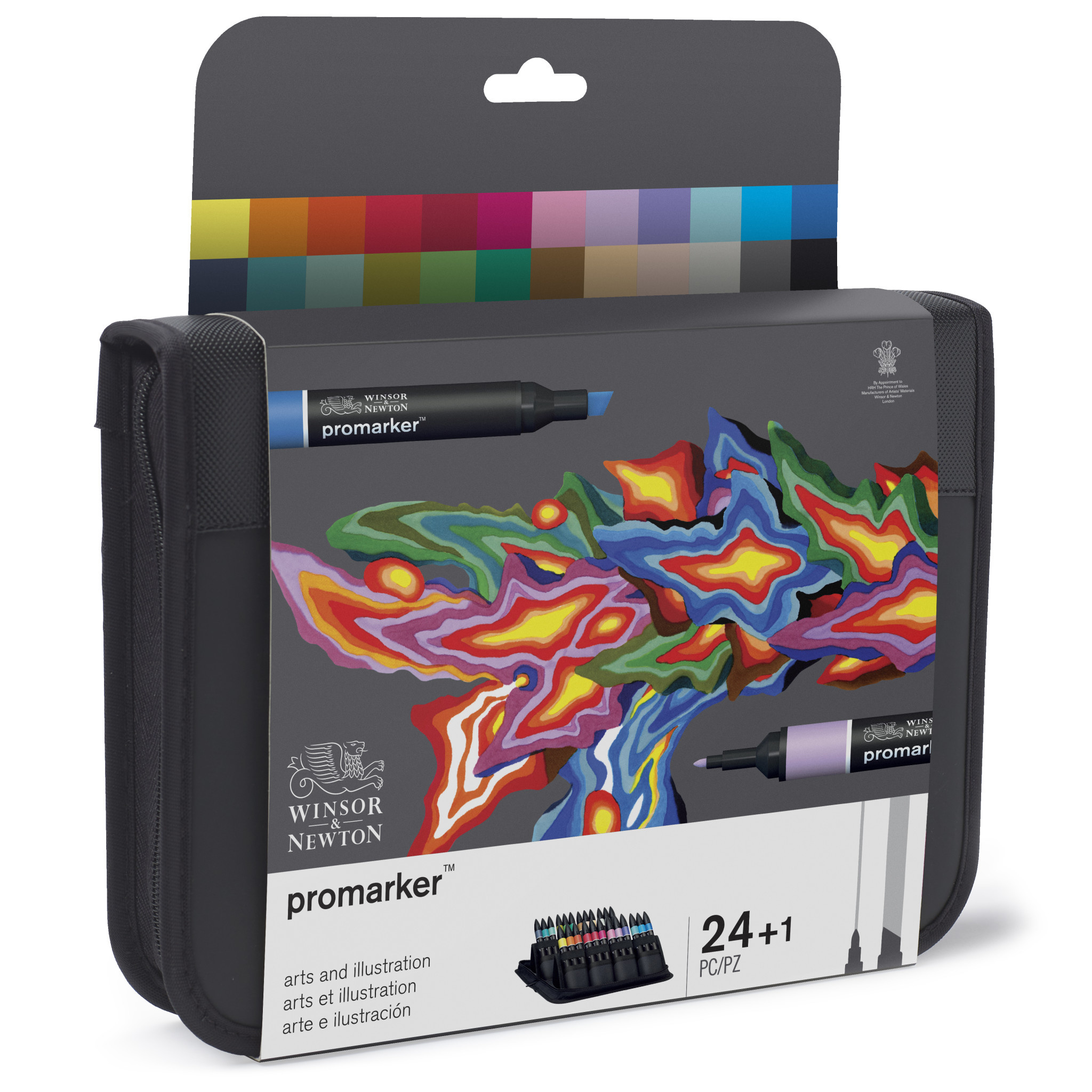 WINSOR & NEWTON Promarker set trousse x24 arts et illustration