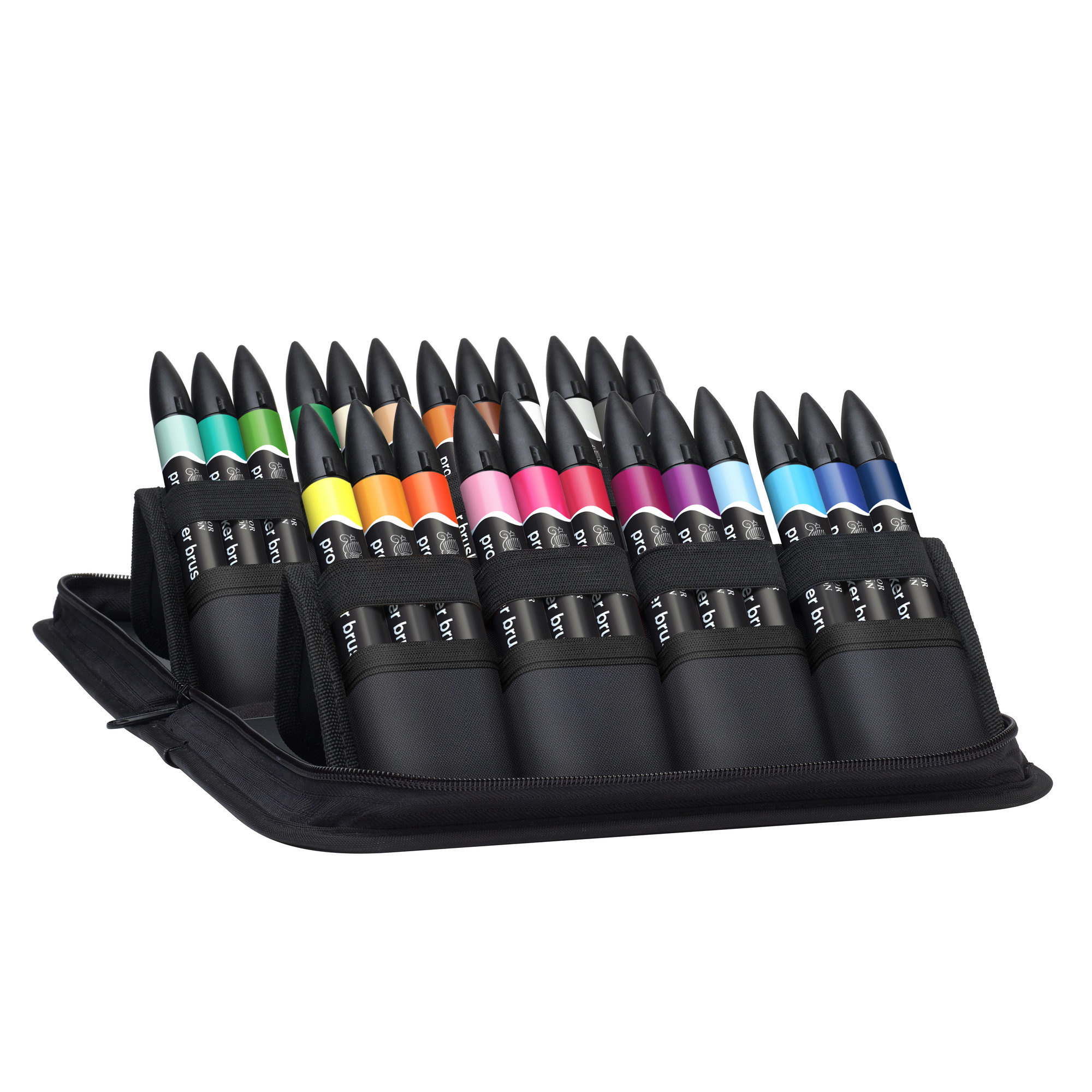 WINSOR & NEWTON Promarker Pinceau x24 valise étudiant designer set