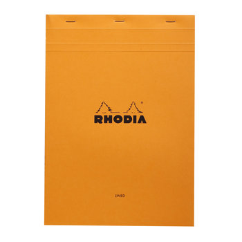 CLAIREFONTAINE Bloc Agrafé Rhodia Orange N°18 21X29,7 Cm 80 Feuillets Ligné Avec Marge 80 G