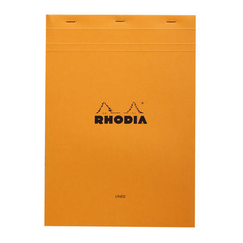 RHODIA Bloc Agrafé Rhodia Orange N°18 21X29,7 Cm 80 Feuillets Ligné Avec Marge 80 G