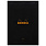 RHODIA Bloc agrafé Rhodia BLACK N°18 21x29,7 cm 80 feuillets ligné avec marge 80g