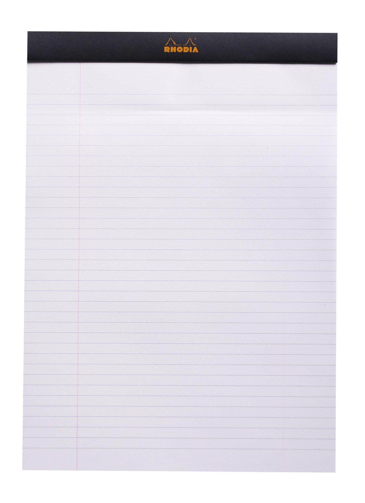 RHODIA Bloc Agrafé Rhodia Black N°18 21X29,7 Cm 80 Feuillets Ligné Avec Marge 80 G
