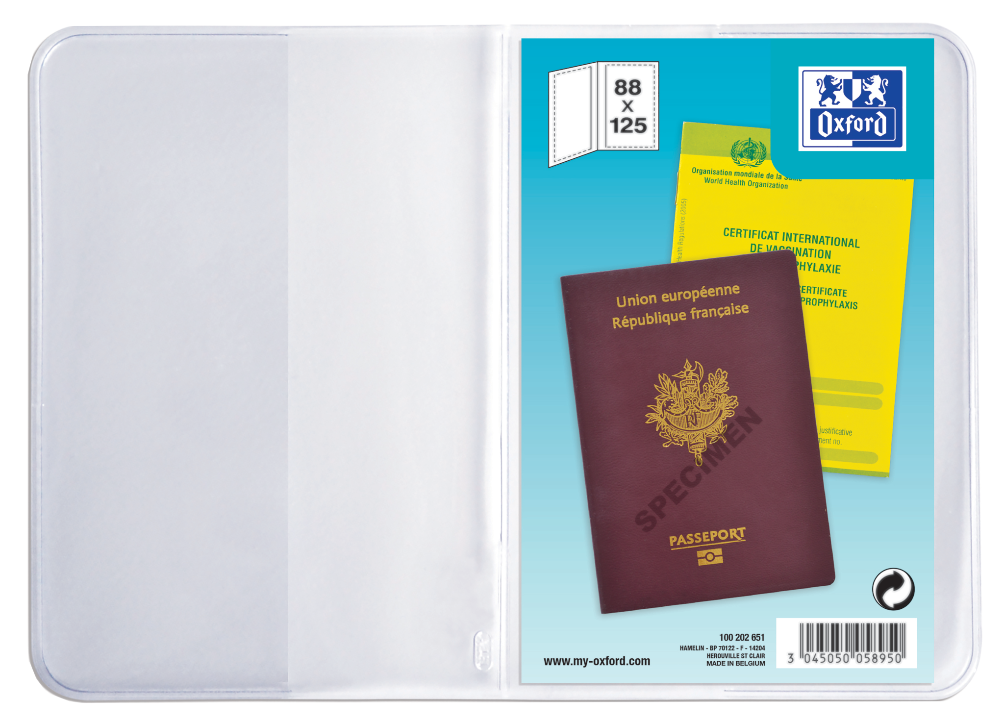 Etui Passeport Pvc200 Incol - Papeterie Michel