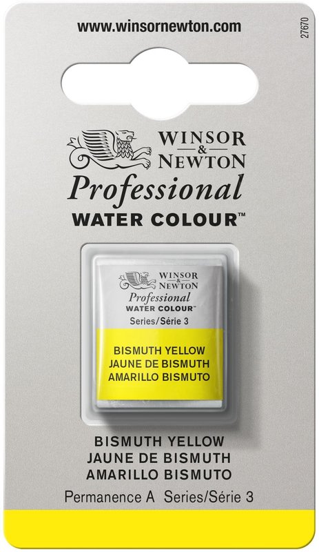 WINSOR & NEWTON Professional Aquarelle 1/2 Godet 025 Jaune de Bismuth