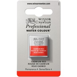 WINSOR & NEWTON Professional Aquarelle 1/2 Godet 094 Rouge de cadmium
