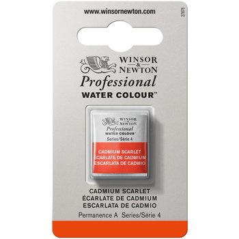 WINSOR & NEWTON Professional Aquarelle 1/2 Godet 106 Ecarlate de Cadmium