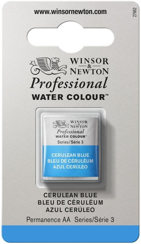 WINSOR & NEWTON Professional Watercolor 1/2 Bucket 137 Cerulean Blue