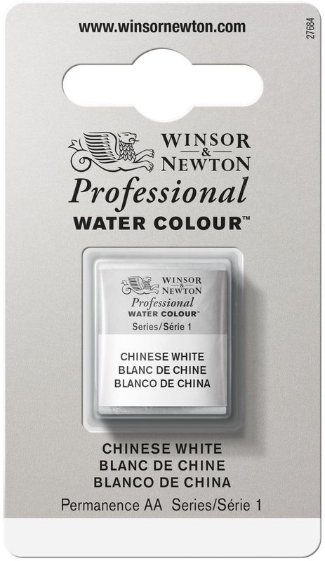 WINSOR & NEWTON Professional Aquarelle 1/2 Godet 150 Blanc de Chine