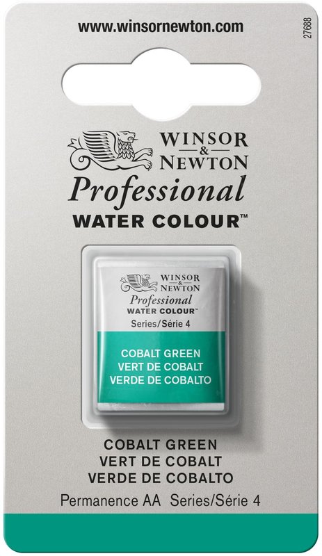 WINSOR & NEWTON Professional Aquarelle 1/2 Godet 184 Vert cobalt